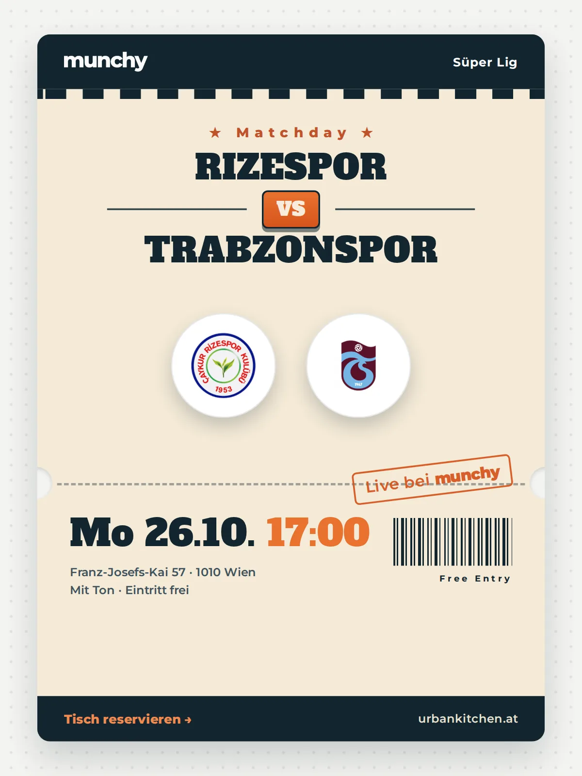 Event poster Rizespor &ndash; Trabzonspor