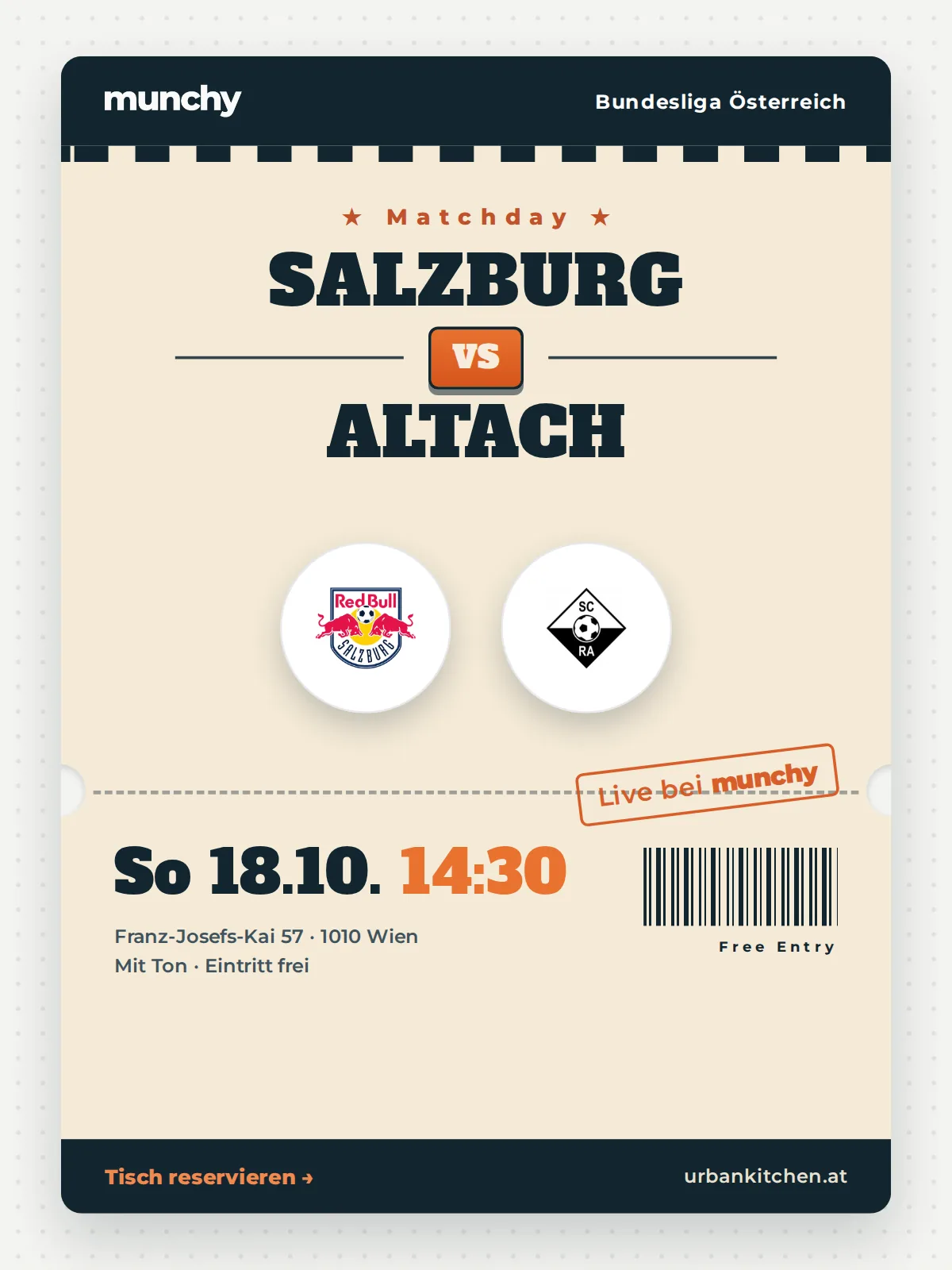 Event poster Salzburg &ndash; Altach