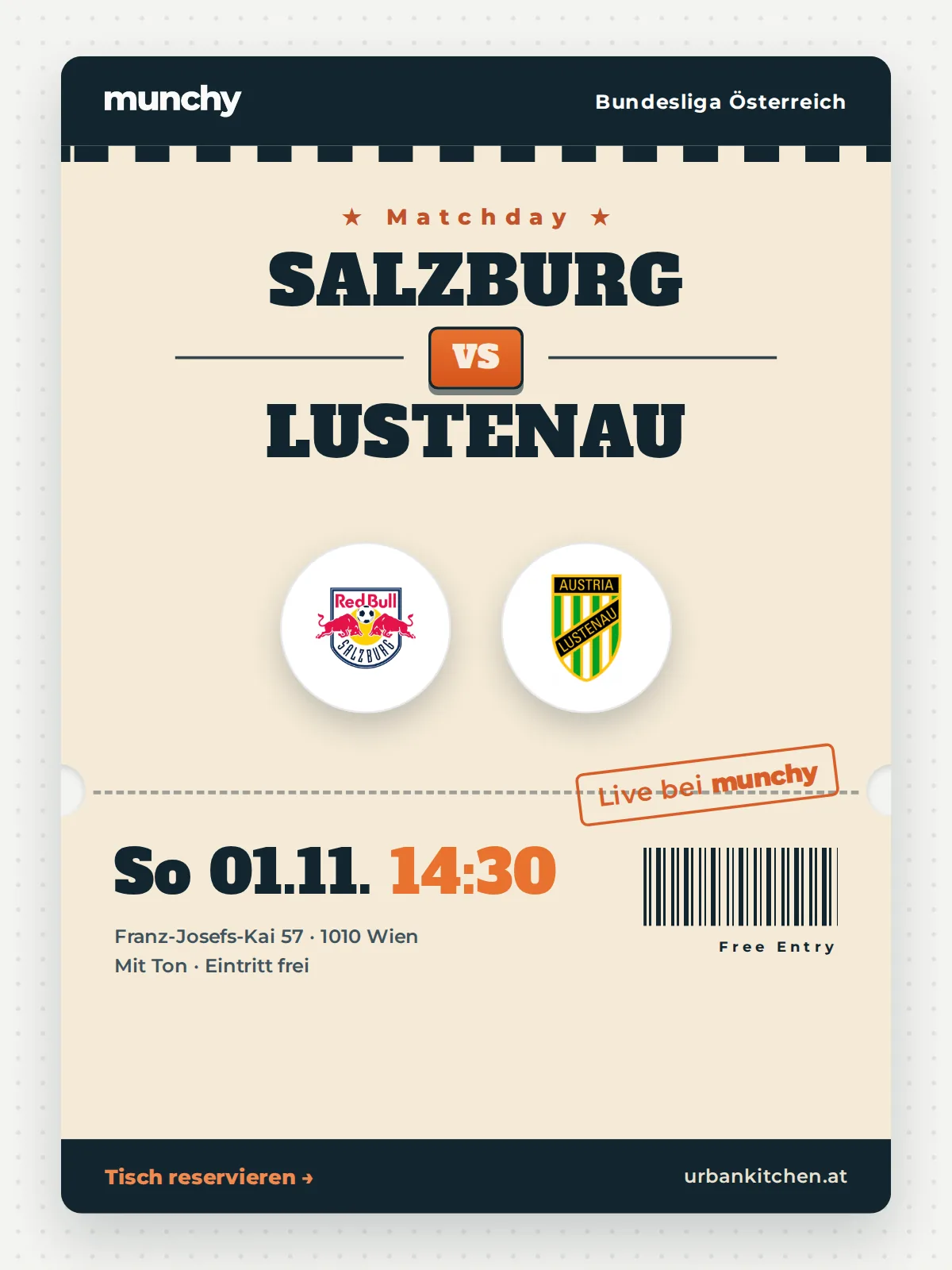 Event poster Salzburg &ndash; Lustenau