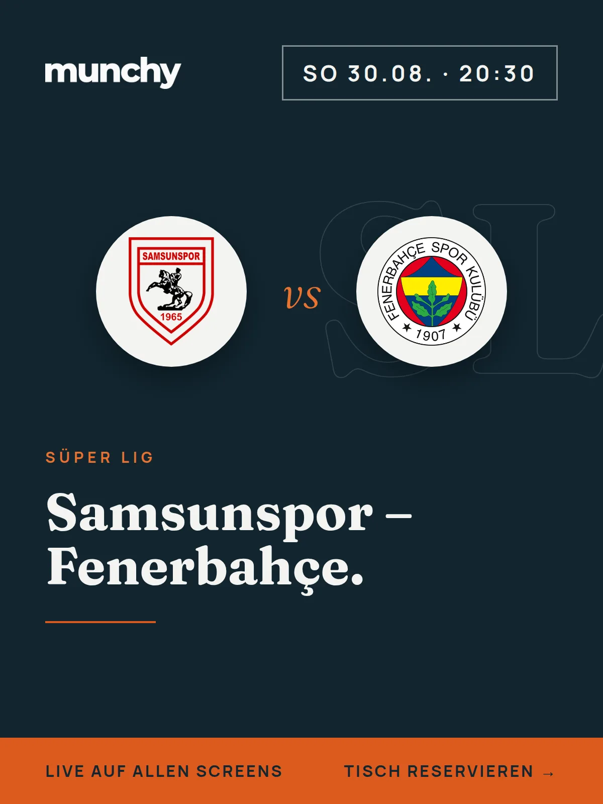 Eventposter Samsunspor  Fenerbahe