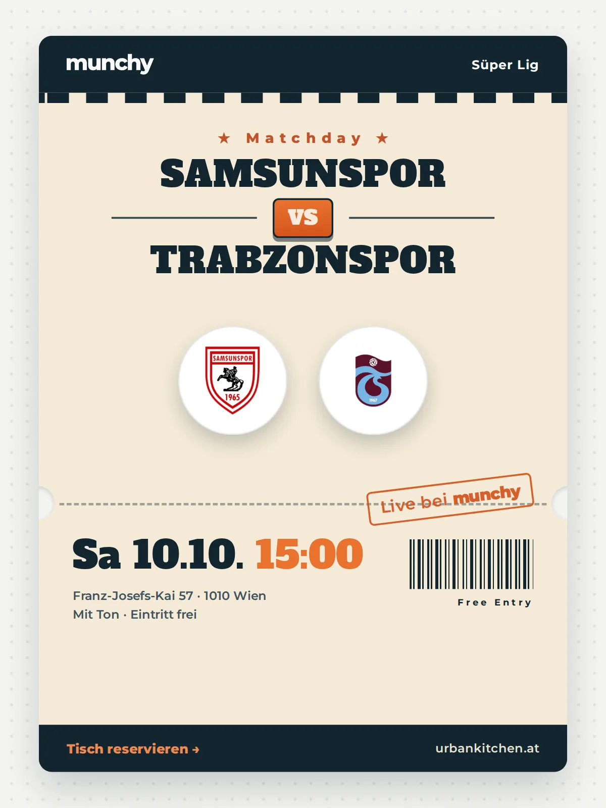 Event poster Samsunspor &ndash; Trabzonspor