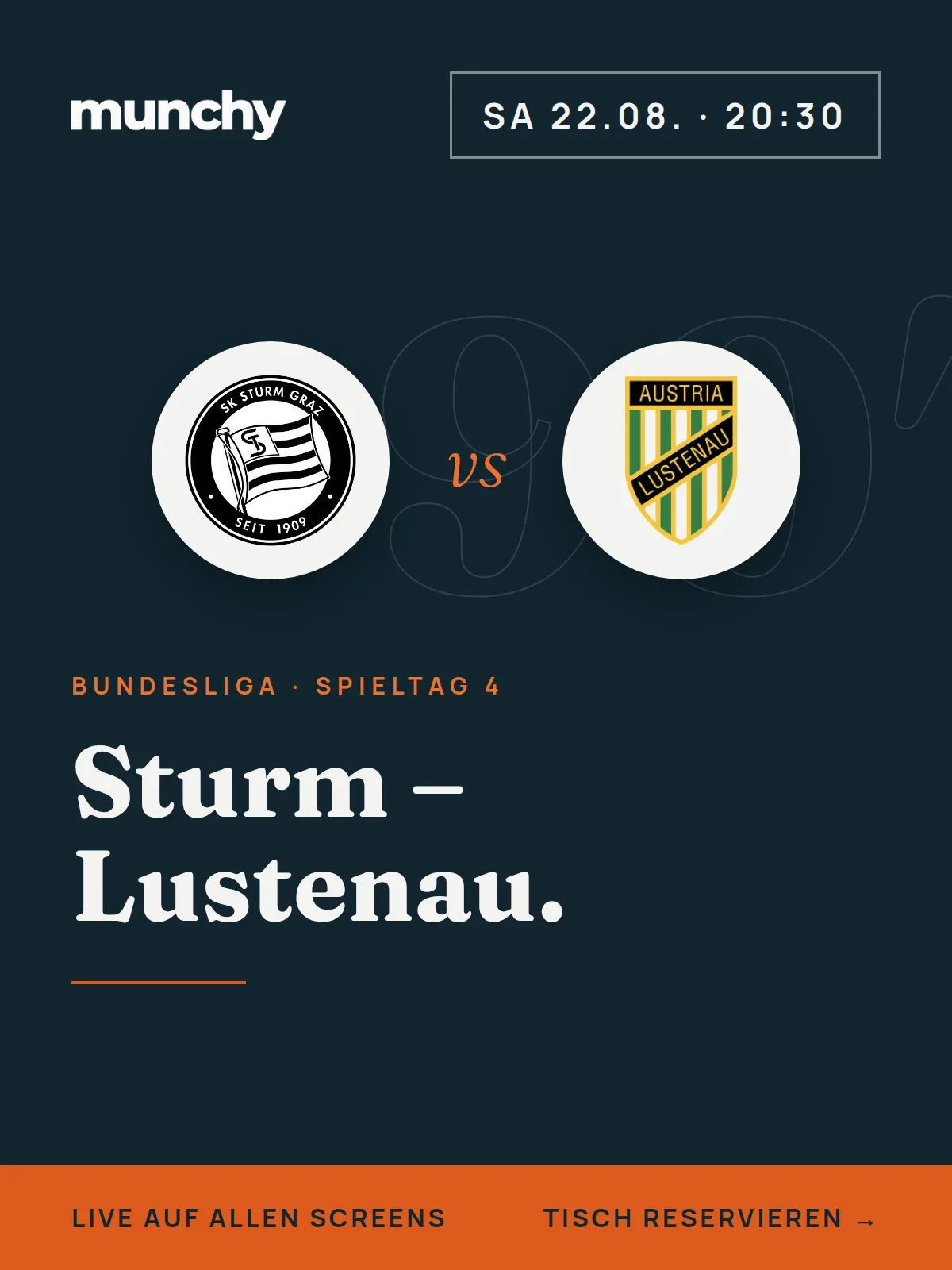 Eventposter Sturm gegen Austria Lustenau