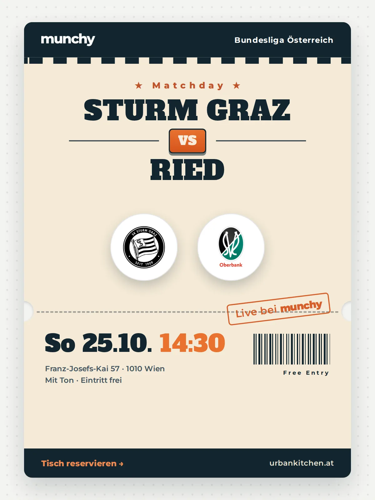 Event poster Sturm Graz &ndash; Ried