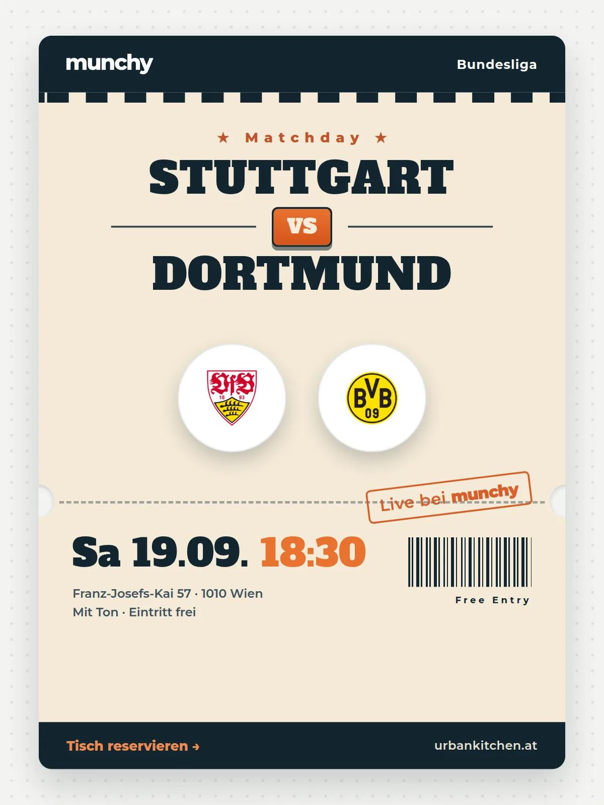 Eventposter Stuttgart &ndash; Dortmund