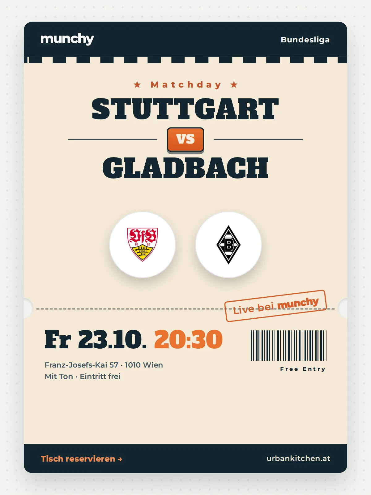 Event poster Stuttgart &ndash; Gladbach
