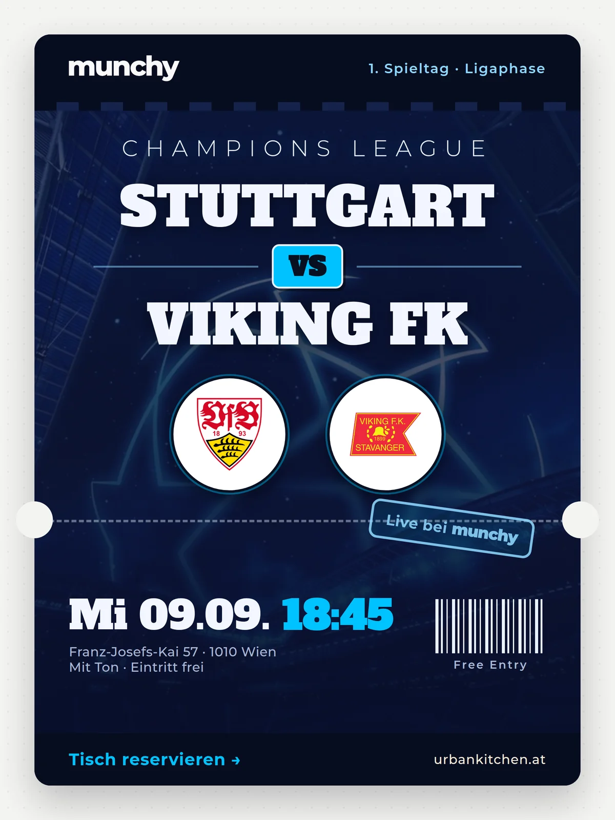 Eventposter Stuttgart &ndash; Viking FK