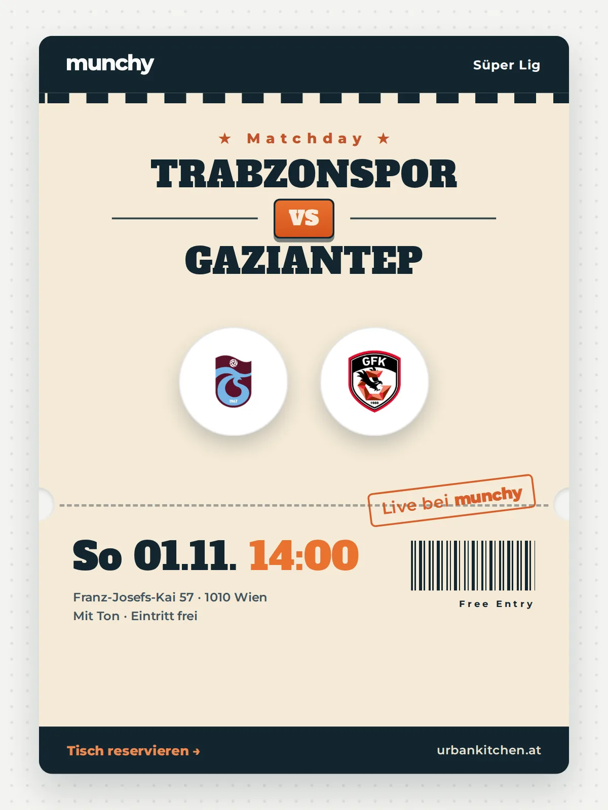 Event poster Trabzonspor &ndash; Gaziantep