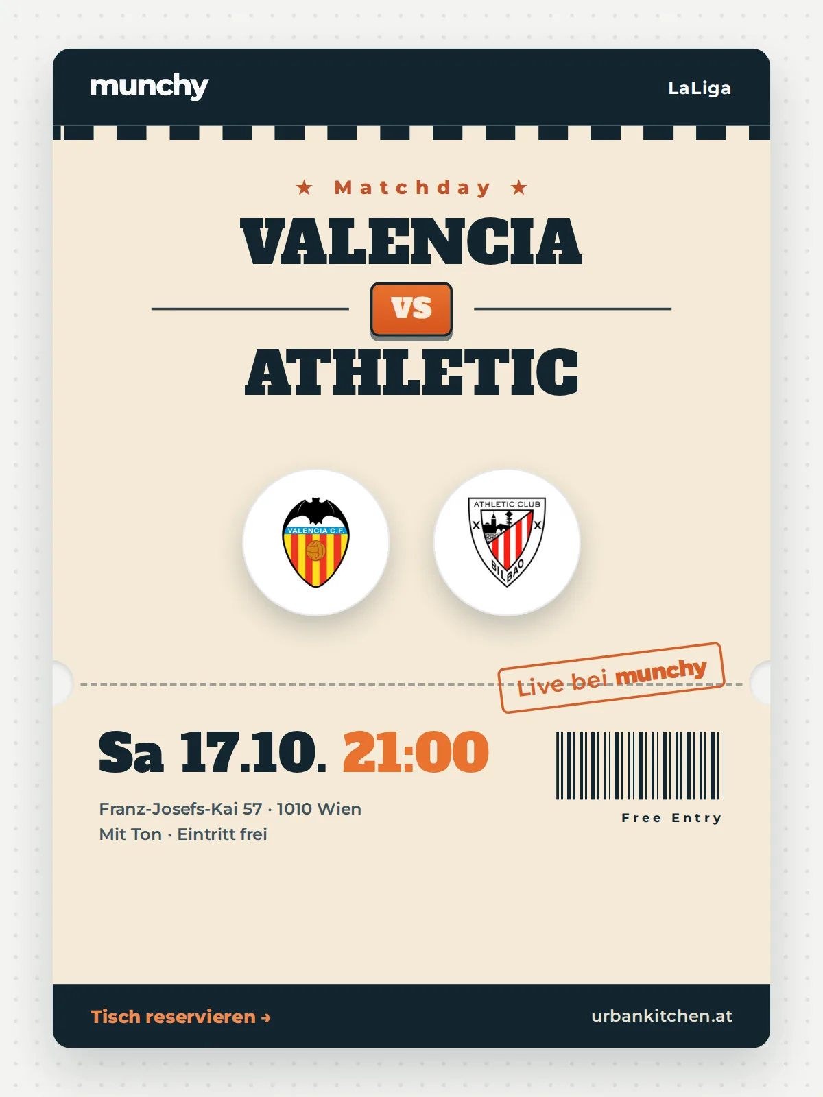 Event poster Valencia &ndash; Athletic