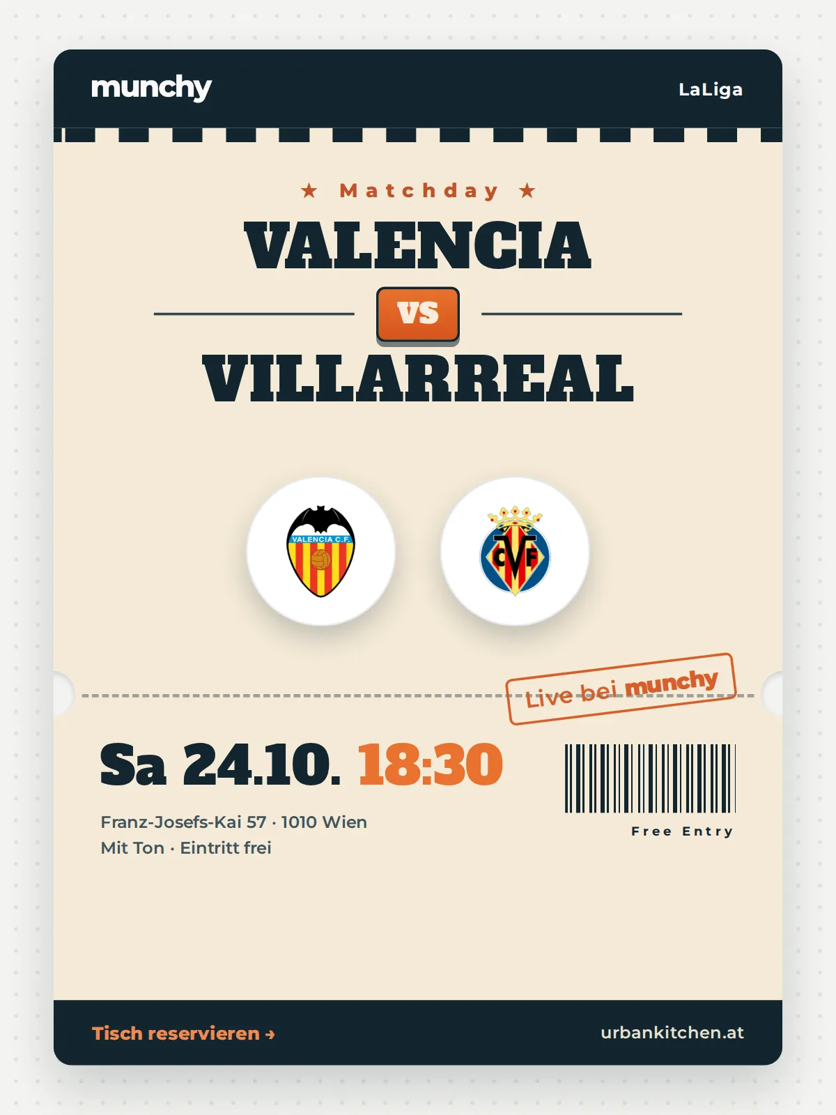 Event poster Valencia &ndash; Villarreal