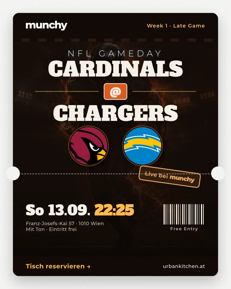 Cardinals @ Chargers &ndash; NFL live im Munchy
