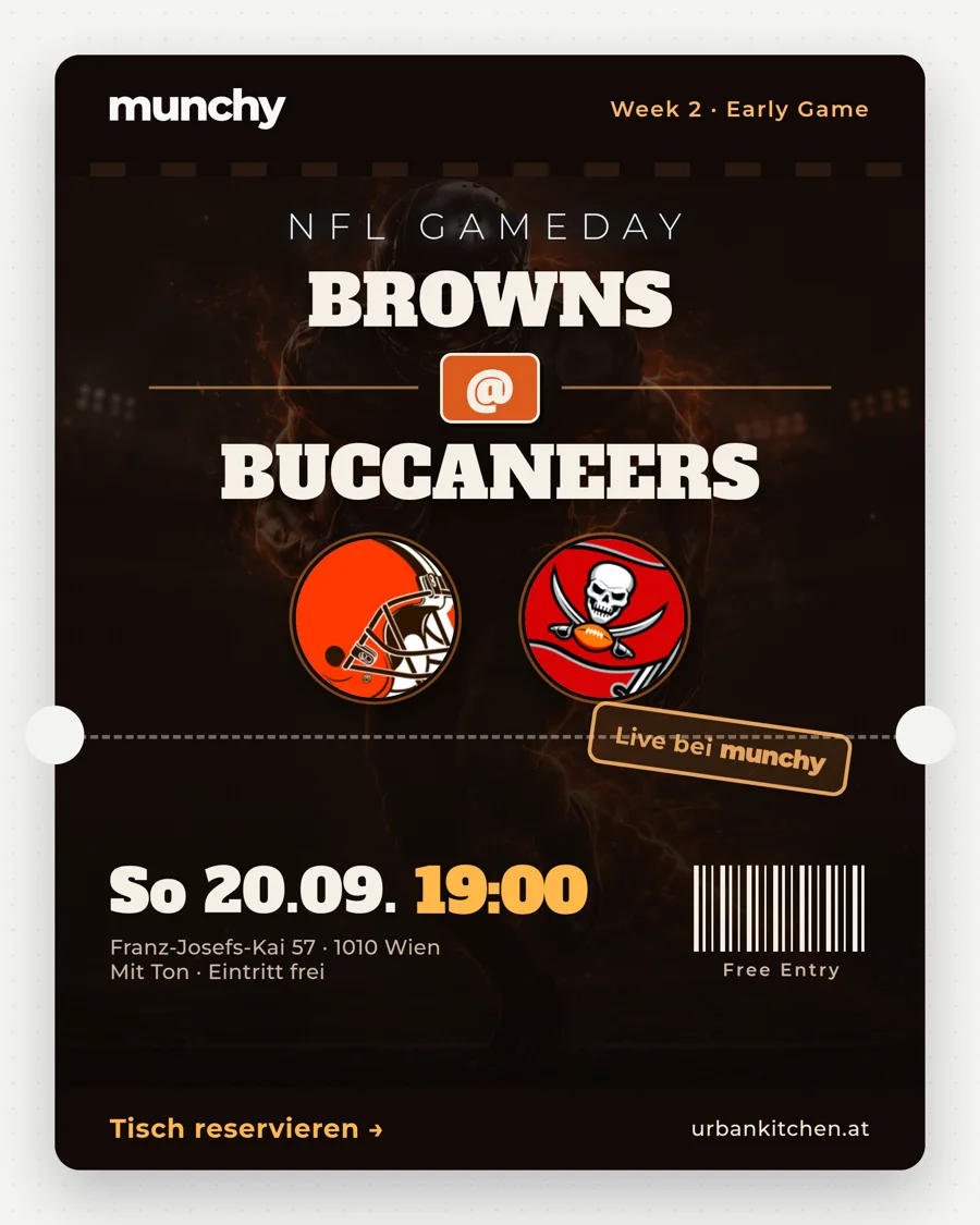 Browns @ Buccaneers &ndash; NFL live im Munchy