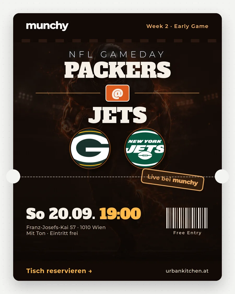 Packers @ Jets &ndash; NFL live im Munchy