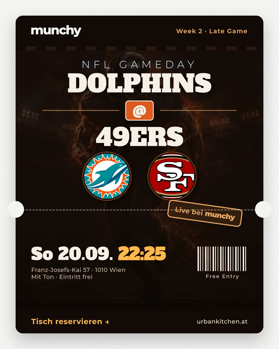 Dolphins @ 49ers &ndash; NFL live im Munchy