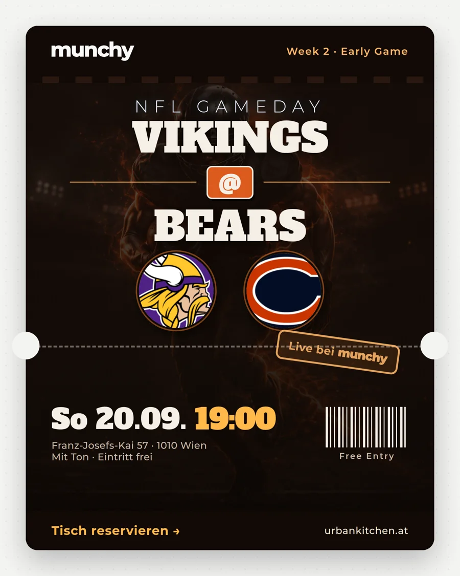Vikings @ Bears &ndash; NFL live im Munchy