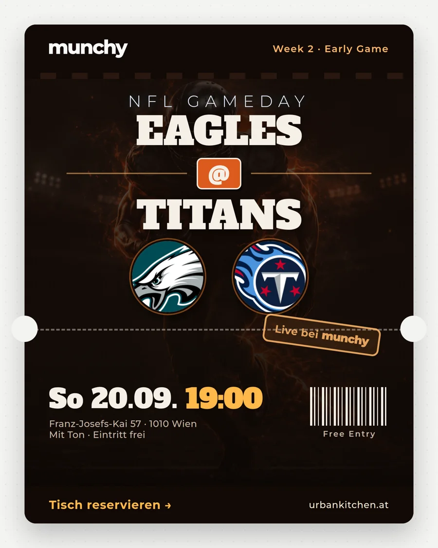 Eagles @ Titans &ndash; NFL live im Munchy