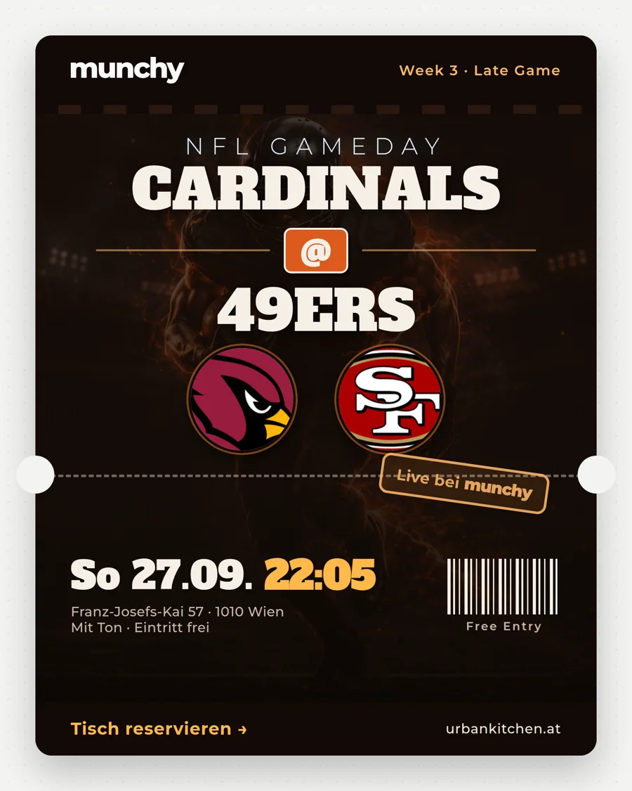 Cardinals @ 49ers &ndash; NFL live im Munchy