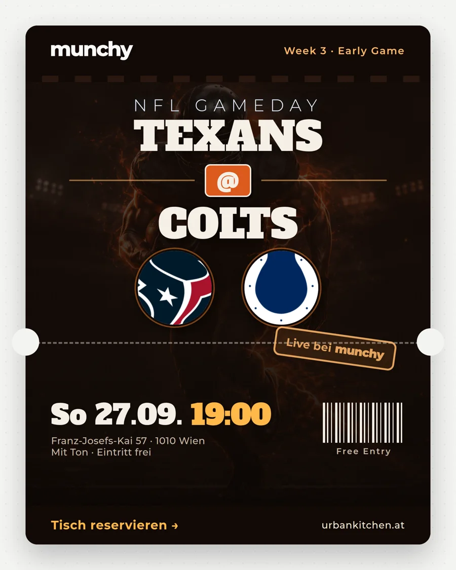 Texans @ Colts &ndash; NFL live im Munchy