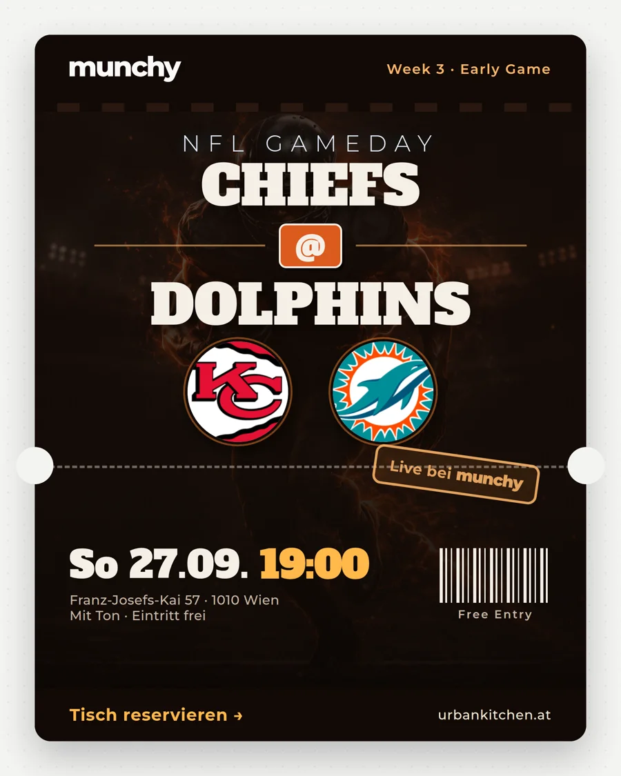 Chiefs @ Dolphins &ndash; NFL live im Munchy