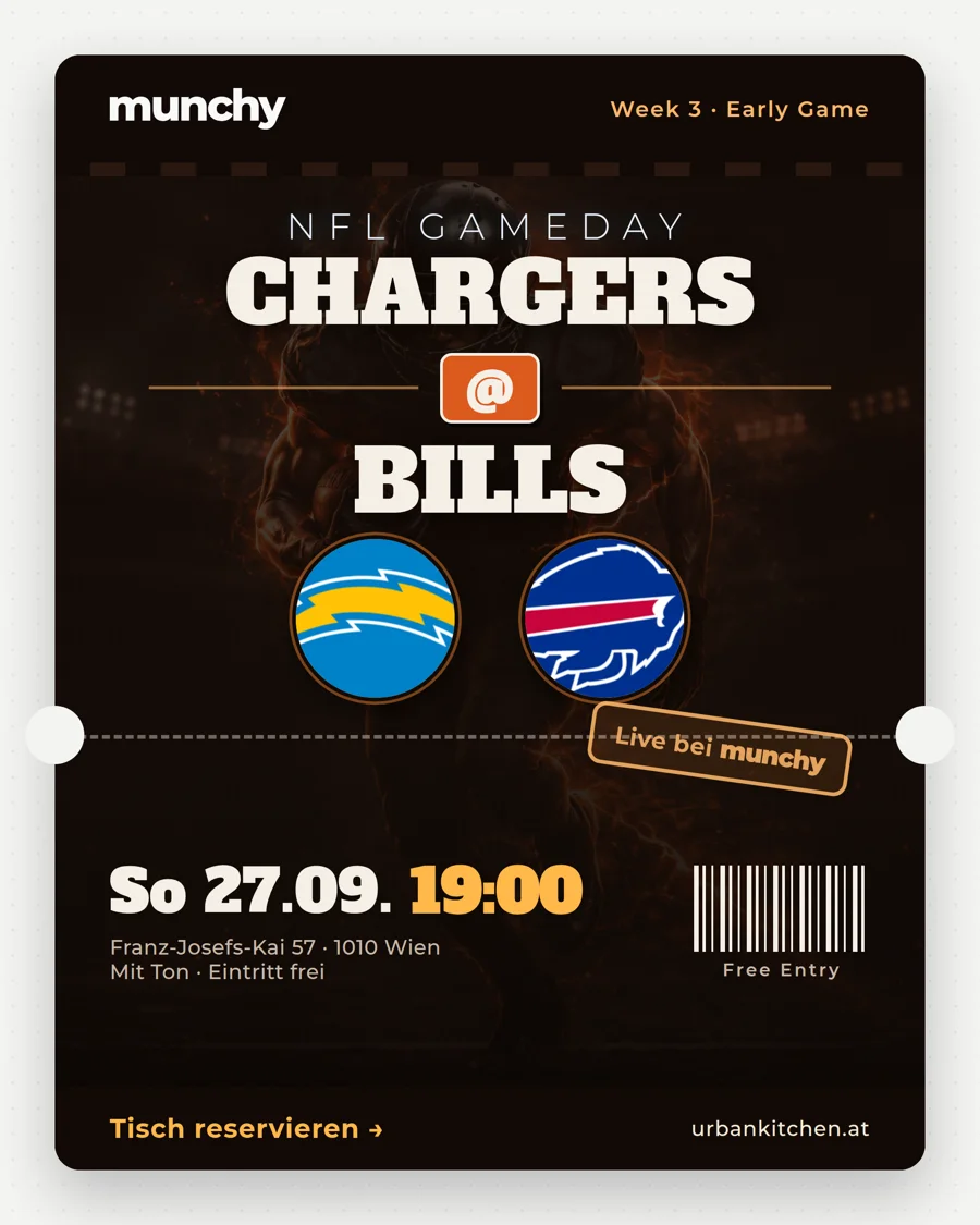 Chargers @ Bills &ndash; NFL live im Munchy