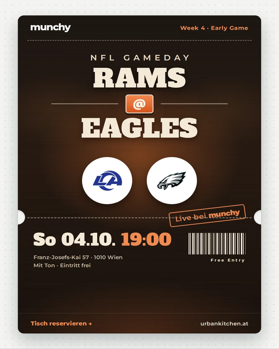 Rams @ Eagles &ndash; NFL live im Munchy