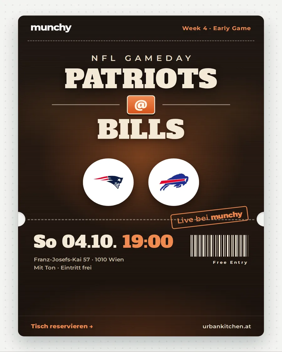 Patriots @ Bills &ndash; NFL live im Munchy