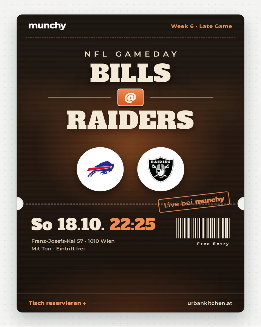 Bills @ Raiders &ndash; NFL live im Munchy
