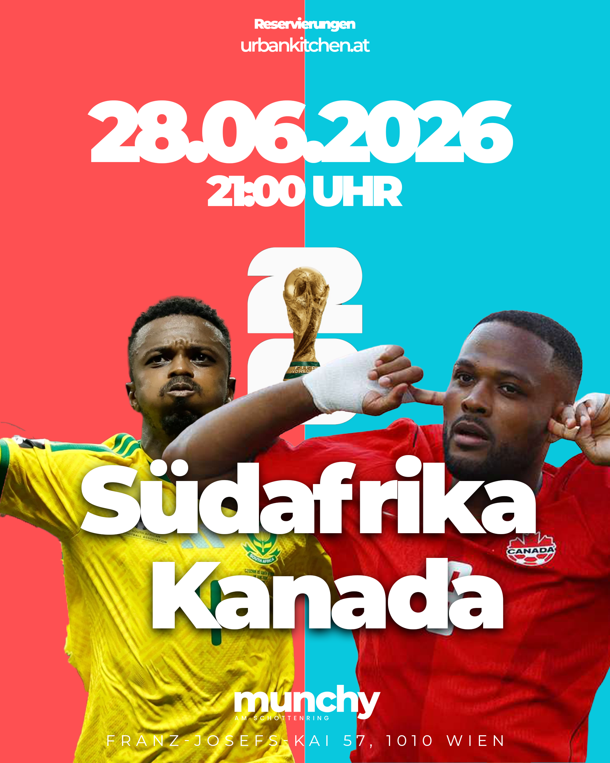Südafrika gegen Kanada – 28.06.2026, 21:00 Uhr